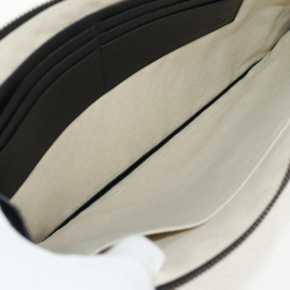 GUCCI GG Marmont Clutch Bag Leather Black 475317 Auth 156740V