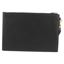 GUCCI GG Marmont Clutch Bag Leather Black 475317 Auth 156740V-3