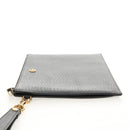 GUCCI GG Marmont Clutch Bag Leather Black 475317 Auth 156740V-4