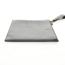 GUCCI GG Marmont Clutch Bag Leather Black 475317 Auth 156740V-5