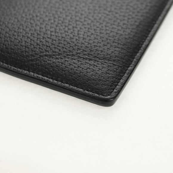 GUCCI GG Marmont Clutch Bag Leather Black 475317 Auth 156740V