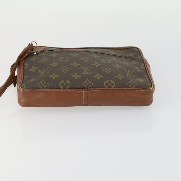 LOUIS VUITTON Monogram Clutch Bag 2 Set LV Auth 156741