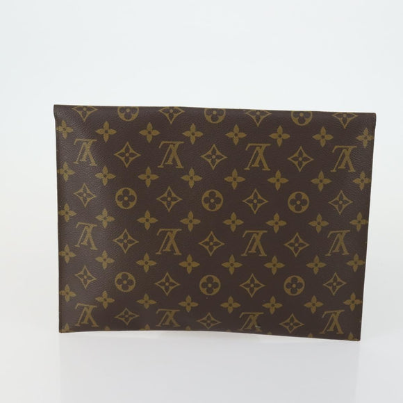 LOUIS VUITTON Monogram Clutch Bag 2 Set LV Auth 156741