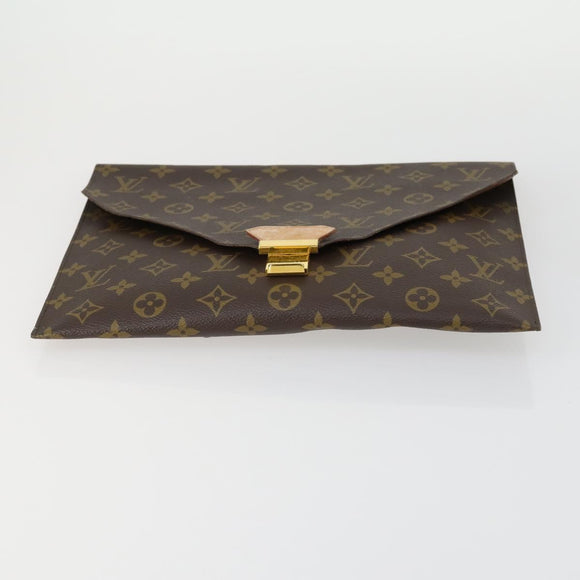 LOUIS VUITTON Monogram Clutch Bag 2 Set LV Auth 156741
