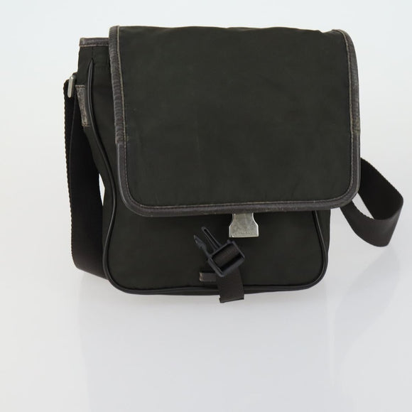 PRADA Shoulder Bag Nylon 4 Set Beige Khaki Auth 156743