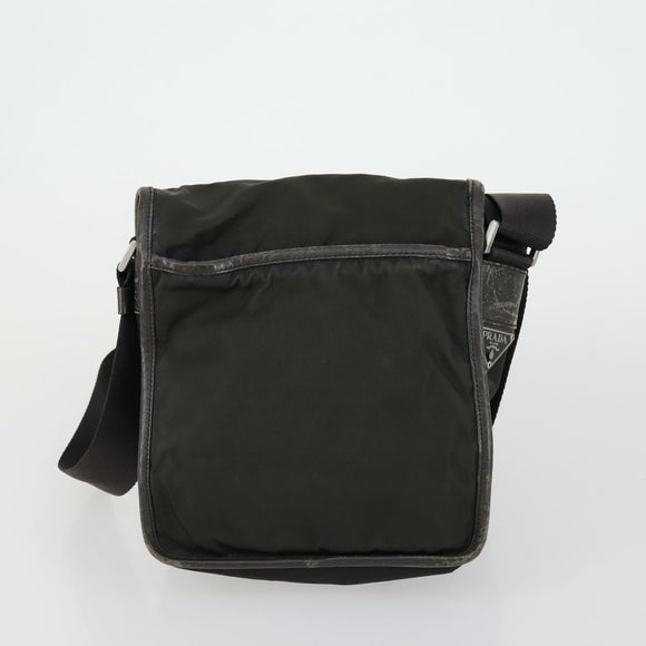 PRADA Shoulder Bag Nylon 4 Set Beige Khaki Auth 156743