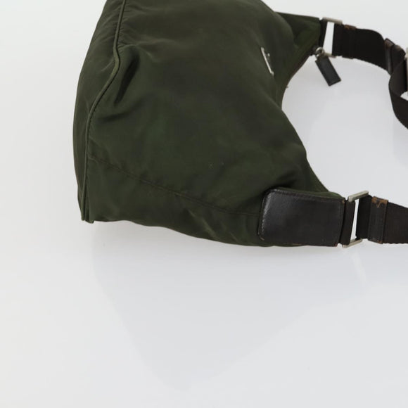 PRADA Shoulder Bag Nylon 4 Set Beige Khaki Auth 156743