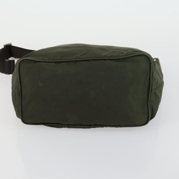 PRADA Shoulder Bag Nylon 4 Set Beige Khaki Auth 156743