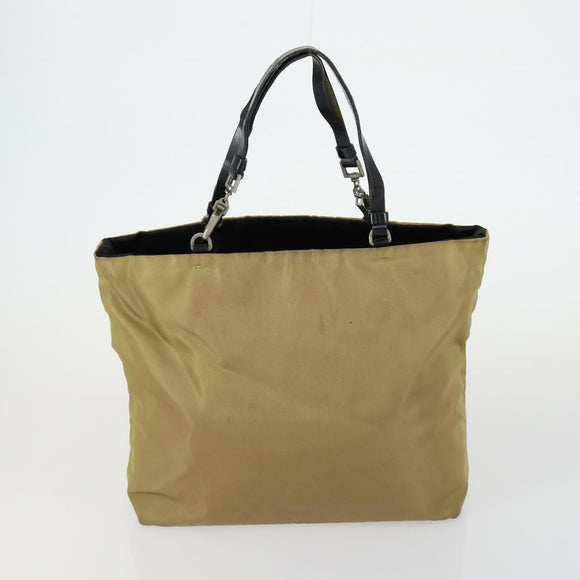 PRADA Shoulder Bag Nylon 4 Set Beige Khaki Auth 156743