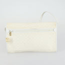 GUCCI GG Supreme Web Sherry Line Shoulder Bag PVC 3 Set Beige Gold Auth 156744-18