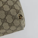 GUCCI GG Supreme Web Sherry Line Shoulder Bag PVC 3 Set Beige Gold Auth 156744-8