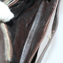 GIVENCHY Fendi Saint Laurent Zucca Canvas Bag PVC 3 Set Brown Black Auth 156745-17