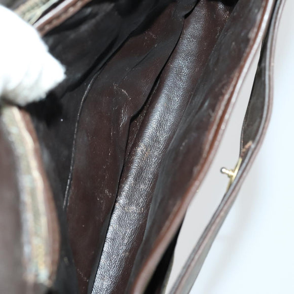 GIVENCHY Fendi Saint Laurent Zucca Canvas Bag PVC 3 Set Brown Black Auth 156745