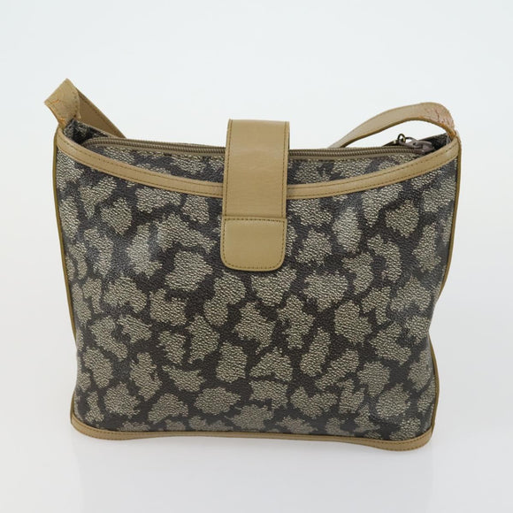 GIVENCHY Fendi Saint Laurent Zucca Canvas Bag PVC 3 Set Brown Black Auth 156745