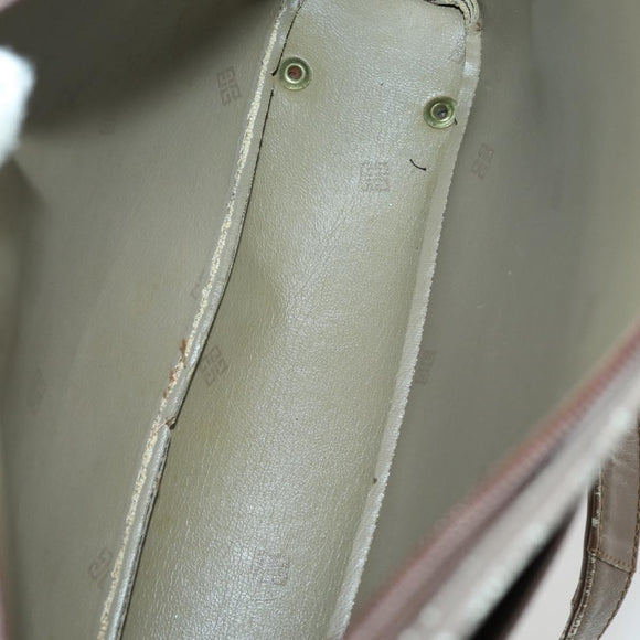 GIVENCHY Fendi Saint Laurent Zucca Canvas Bag PVC 3 Set Brown Black Auth 156745