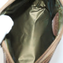 GUCCI GG Supreme Clutch Bag PVC Leather 4 Set Beige Black Auth 156746-13