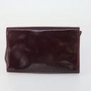 GUCCI GG Supreme Clutch Bag PVC Leather 4 Set Beige Black Auth 156746-15