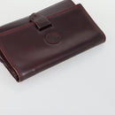 GUCCI GG Supreme Clutch Bag PVC Leather 4 Set Beige Black Auth 156746-17