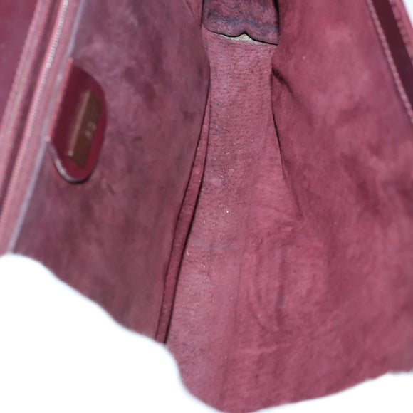 GUCCI GG Supreme Clutch Bag PVC Leather 4 Set Beige Black Auth 156746