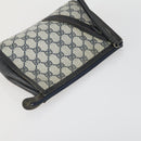 GUCCI GG Supreme Clutch Bag PVC Leather 4 Set Beige Black Auth 156746-23