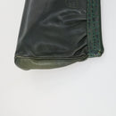 GUCCI GG Supreme Clutch Bag PVC Leather 4 Set Beige Black Auth 156746-4