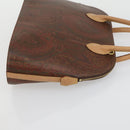 ETRO Paisley Hand Bag PVC 2 Set Brown Auth 156748-12