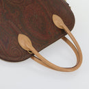 ETRO Paisley Hand Bag PVC 2 Set Brown Auth 156748-13