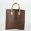 ETRO Paisley Hand Bag PVC 2 Set Brown Auth 156748-2