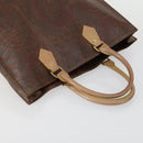 ETRO Paisley Hand Bag PVC 2 Set Brown Auth 156748-5