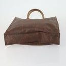 ETRO Paisley Hand Bag PVC 2 Set Brown Auth 156748-7