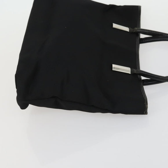 GUCCI Hand Bag Leather Nylon 3 Set Black Auth 156749