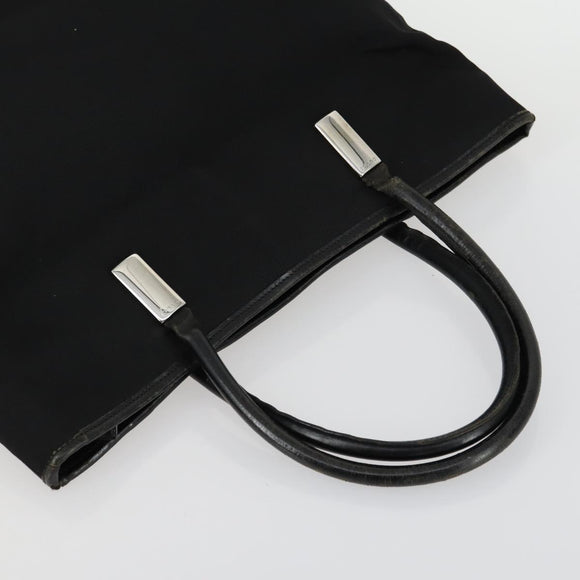 GUCCI Hand Bag Leather Nylon 3 Set Black Auth 156749
