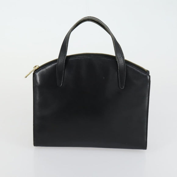 GUCCI Hand Bag Leather Nylon 3 Set Black Auth 156749