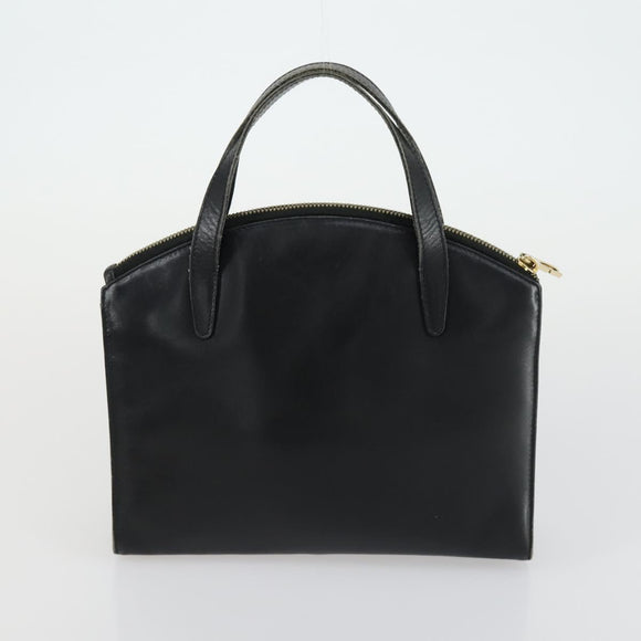 GUCCI Hand Bag Leather Nylon 3 Set Black Auth 156749