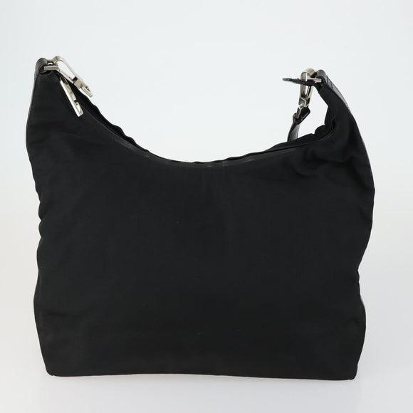 GUCCI Hand Bag Leather Nylon 3 Set Black Auth 156749