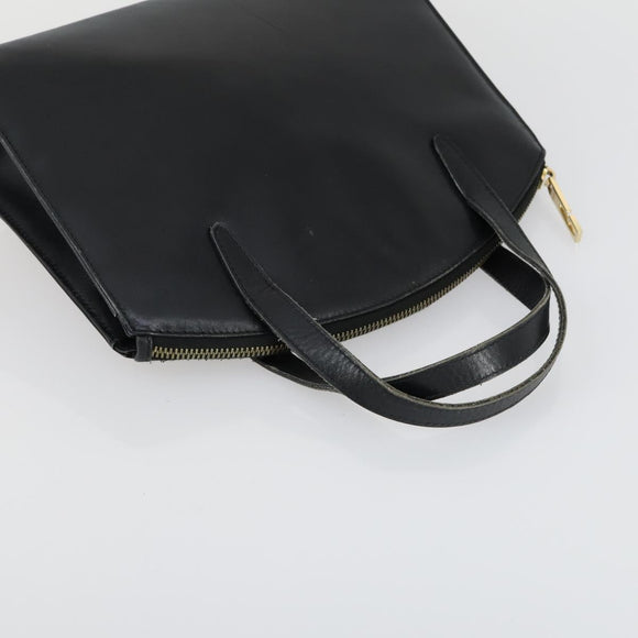 GUCCI Hand Bag Leather Nylon 3 Set Black Auth 156749