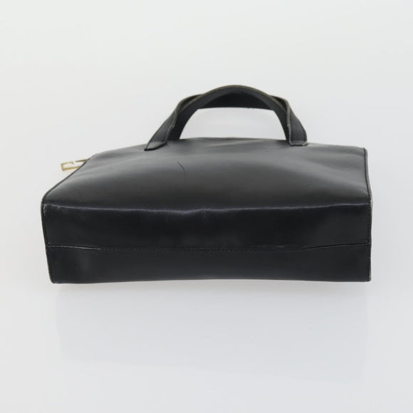 GUCCI Hand Bag Leather Nylon 3 Set Black Auth 156749