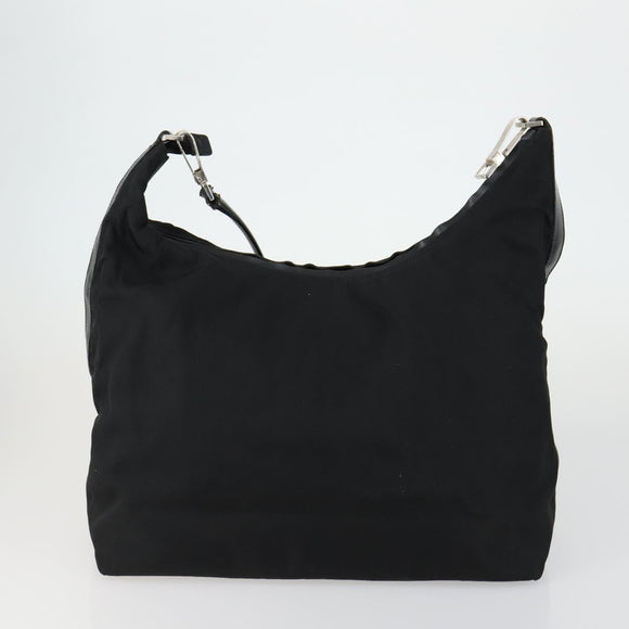 GUCCI Hand Bag Leather Nylon 3 Set Black Auth 156749
