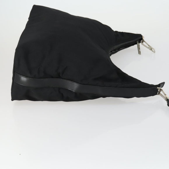 GUCCI Hand Bag Leather Nylon 3 Set Black Auth 156749