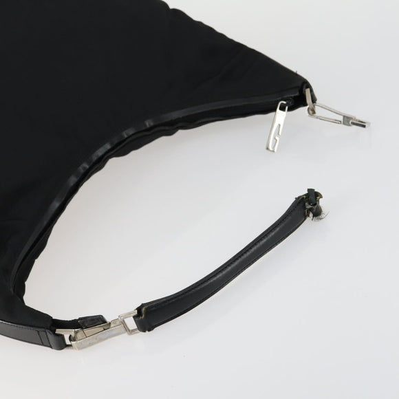 GUCCI Hand Bag Leather Nylon 3 Set Black Auth 156749
