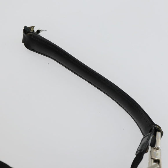 GUCCI Hand Bag Leather Nylon 3 Set Black Auth 156749