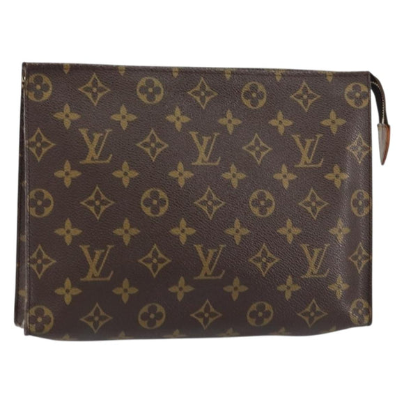 LOUIS VUITTON Monogram Poche Toilette 26 Pouch M47542 LV Auth 156755