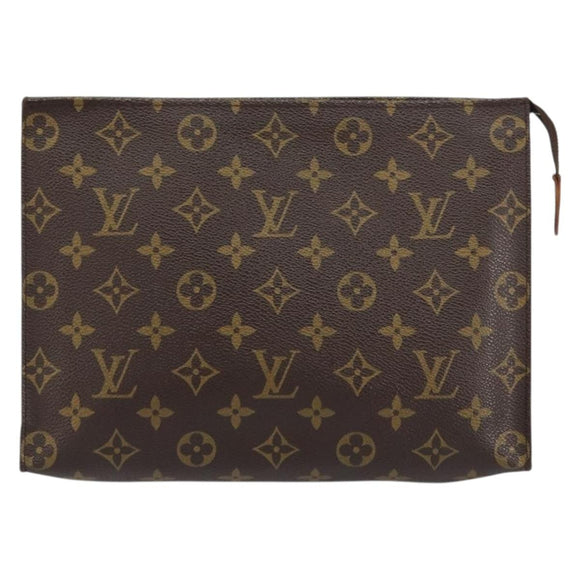 LOUIS VUITTON Monogram Poche Toilette 26 Pouch M47542 LV Auth 156755