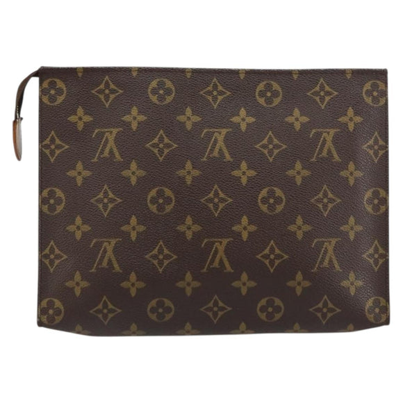 LOUIS VUITTON Monogram Poche Toilette 26 Pouch M47542 LV Auth 156755
