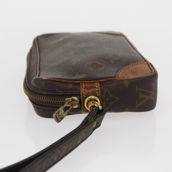 LOUIS VUITTON Monogram Marly Dragonne PM Clutch Bag M51827 LV Auth 156759