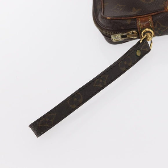 LOUIS VUITTON Monogram Marly Dragonne PM Clutch Bag M51827 LV Auth 156759