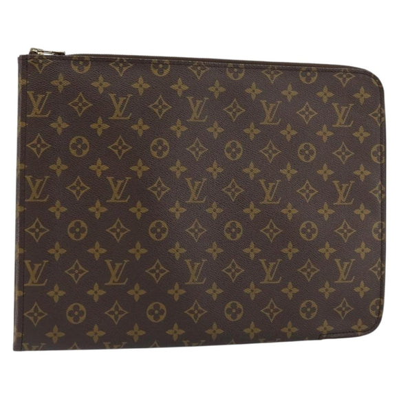 LOUIS VUITTON Monogram Posh Documents Briefcase M53457 LV Auth 156766