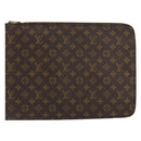 LOUIS VUITTON Monogram Posh Documents Briefcase M53457 LV Auth 156766-2