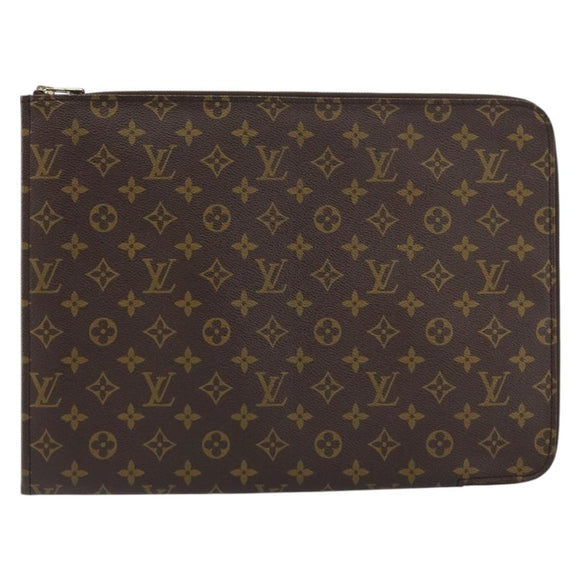 LOUIS VUITTON Monogram Posh Documents Briefcase M53457 LV Auth 156766