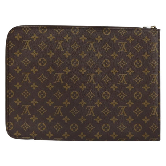 LOUIS VUITTON Monogram Posh Documents Briefcase M53457 LV Auth 156766